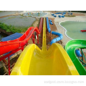 Freefall Swimming Pool Slides , Outdoor Water Amusement Par
